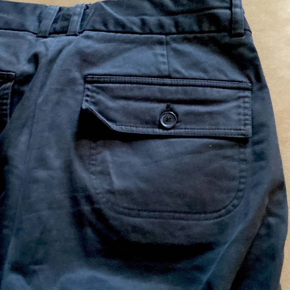 Solid black shorts (picture colors are distorted)